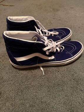 Vans High Top Sneakers in blue & White